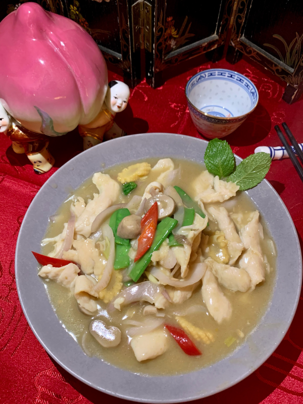 Poulet curry vert