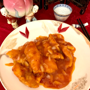 Poisson à la sauce piquante
