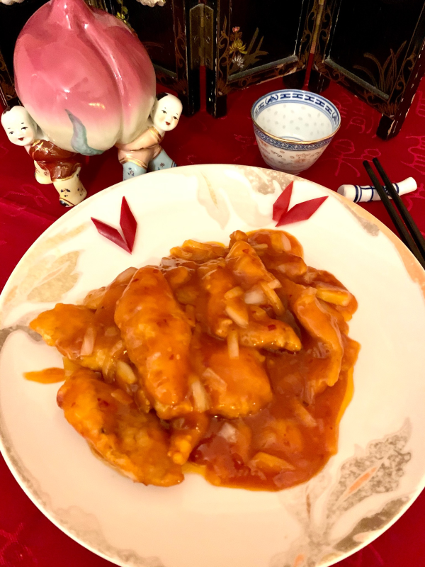 Poisson à la sauce piquante