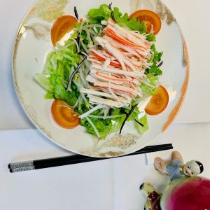 Salade de soja au crabe (surimi)