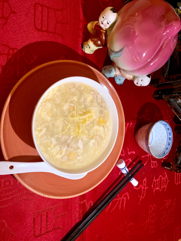 Crème de maïs au poulet